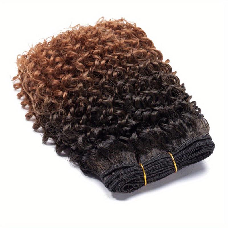 Snoilite Afro Kinky Curly Synthetic Hair Bundles 20 32 Cm Thick Hair Weave