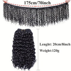 Snoilite Afro Kinky Curly Synthetic Hair Bundles 20 32 Cm Thick Hair Weave