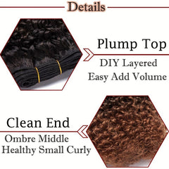 Snoilite Afro Kinky Curly Synthetic Hair Bundles 20 32 Cm Thick Hair Weave