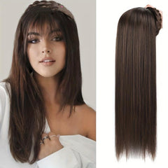 Straight Braided Headband Wigs For Women Synthetic Hair Half Wig