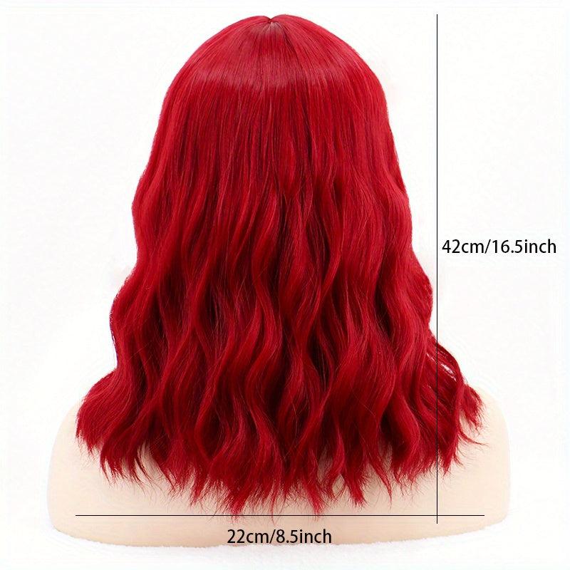 Curly Bob Wig Medium Length Synthetic Hair for Beginners