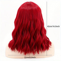 Curly Bob Wig Medium Length Synthetic Hair for Beginners