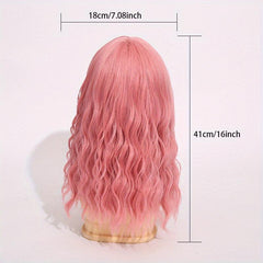 Curly Bob Wig Medium Length Synthetic Hair for Beginners