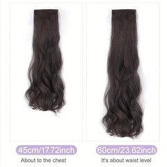 Long Curly Hair Clip In Hair Extension Synthetic Hair Piece
