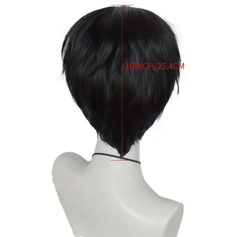 Short Straight Wig With Bangs for Halloween