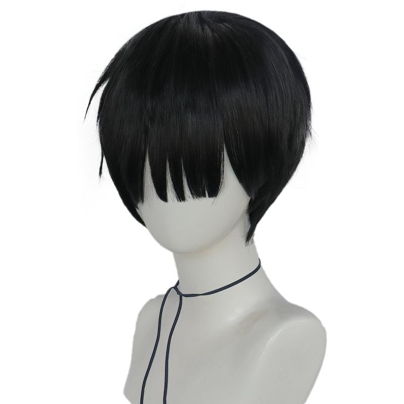 Short Straight Wig With Bangs for Halloween