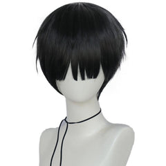 Short Straight Wig With Bangs for Halloween