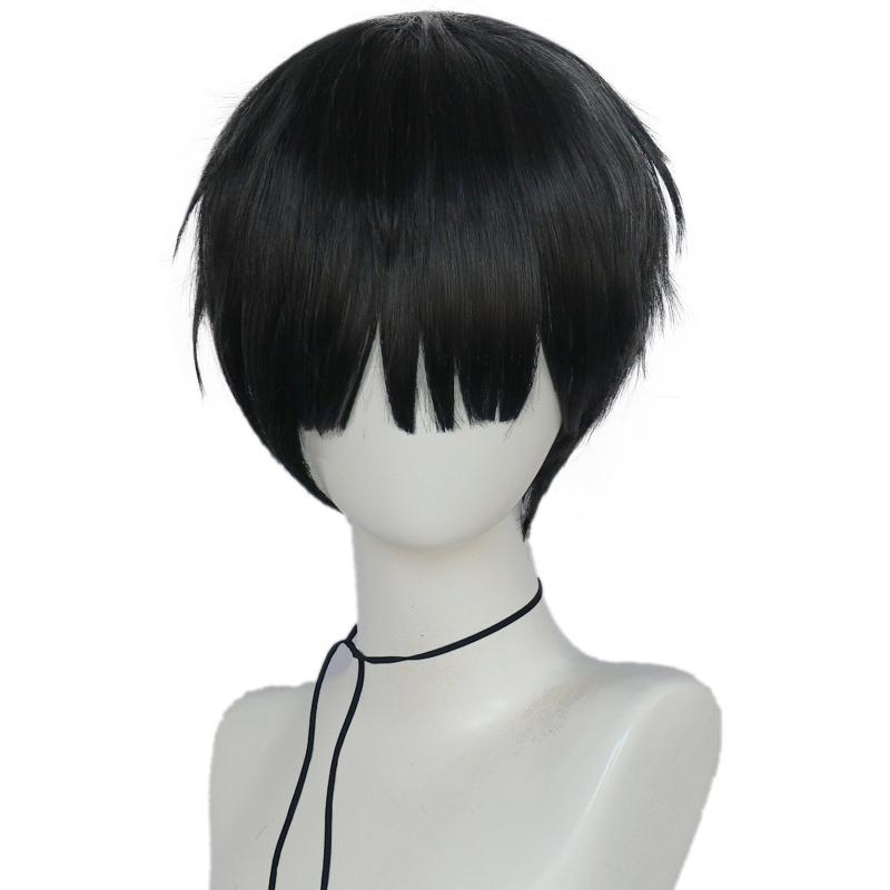 Short Straight Wig With Bangs for Halloween
