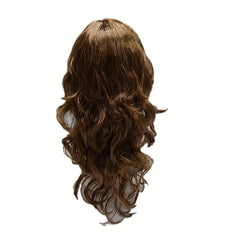 Long Wavy Brown Synthetic Wig for Halloween Cosplay Party