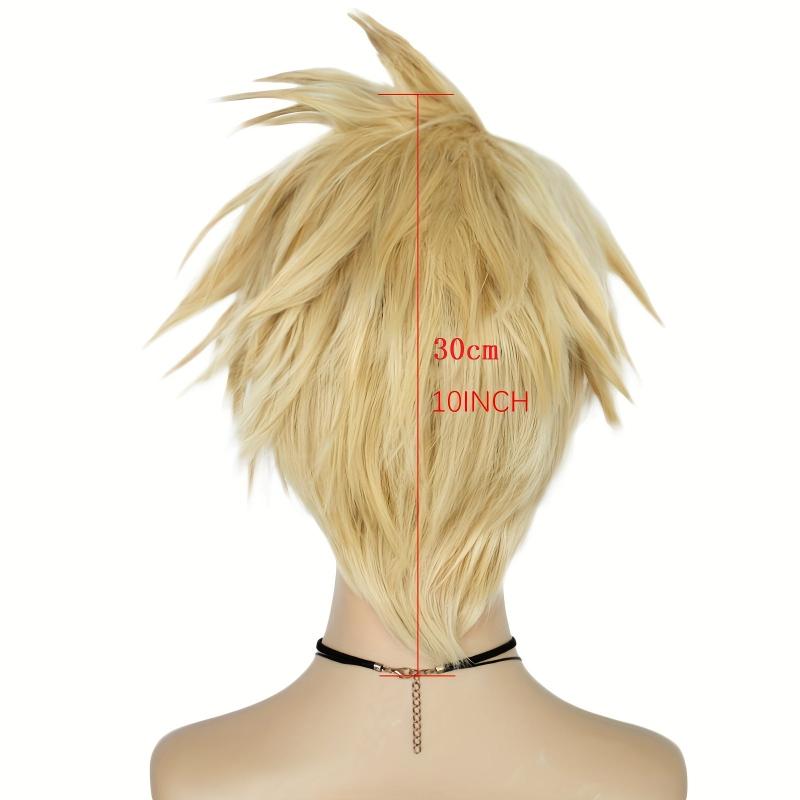 Blonde Cosplay Wig For Women Halloween Costume Synthetic Hair