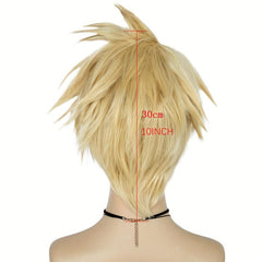 Blonde Cosplay Wig For Women Halloween Costume Synthetic Hair