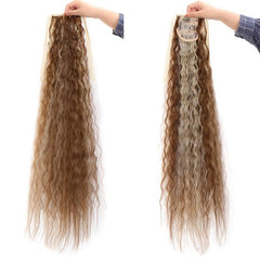 Long Afro Curly Ponytail Extension Clip In Heat Resistant Hairpiece