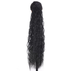 Long Afro Curly Ponytail Extension Clip In Heat Resistant Hairpiece