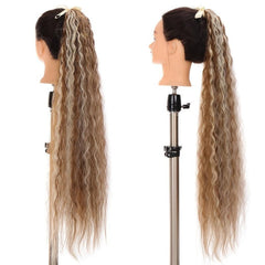 Long Afro Curly Ponytail Extension Clip In Heat Resistant Hairpiece