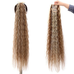 Long Afro Curly Ponytail Extension Clip In Heat Resistant Hairpiece
