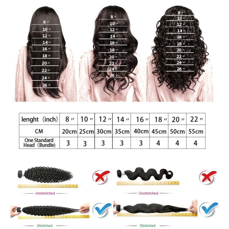 Natural Curly Clip in Hair Extensions Soft Real Human Hair 1PC