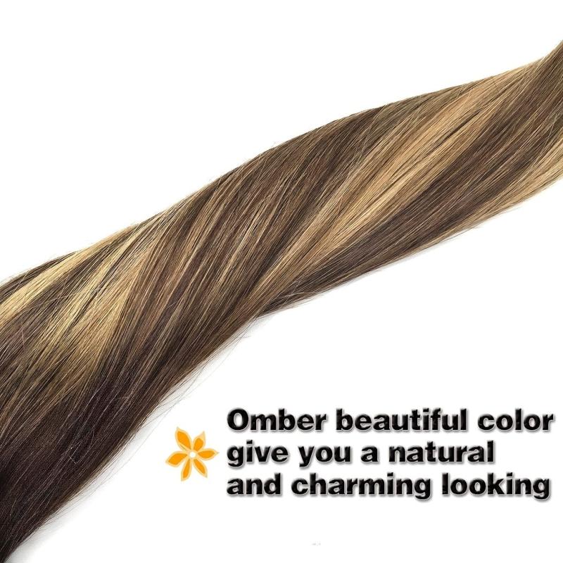 Natural Curly Clip in Hair Extensions Soft Real Human Hair 1PC