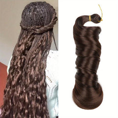 3pcs Crochet Hair Extensions Brown Chocolate Wine Red Multicolor