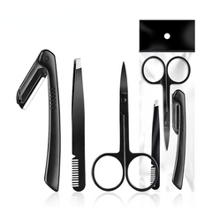 Eyebrow Shaping Tools Set Stainless Steel Brow Grooming Kit for Women and Men