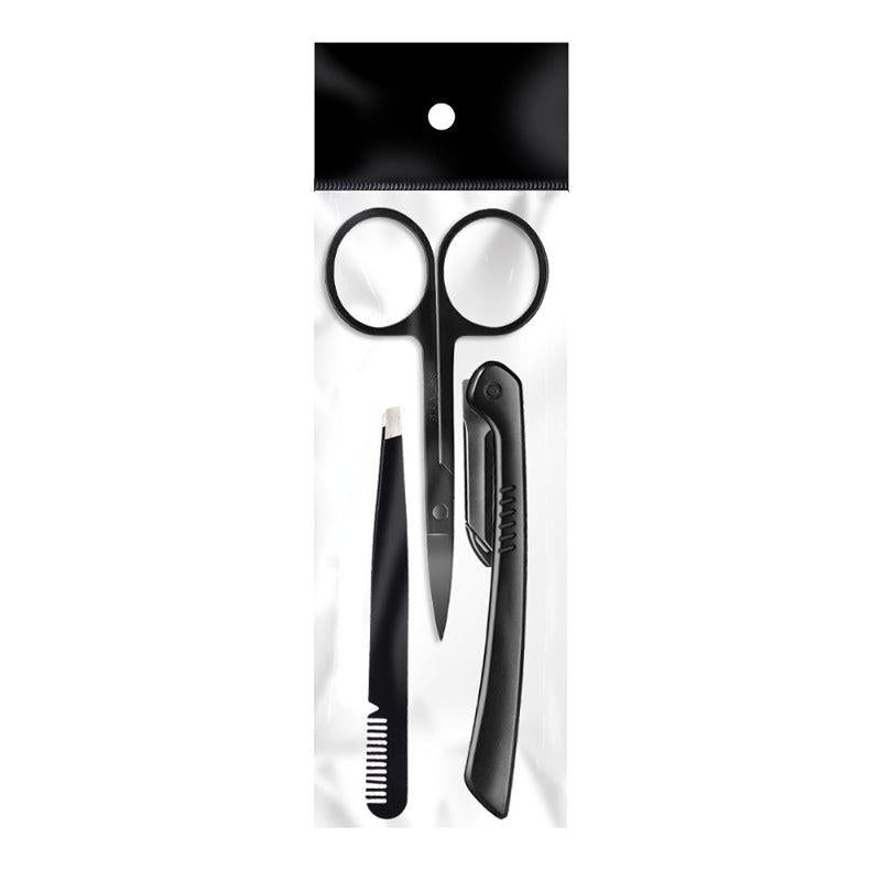 Eyebrow Shaping Tools Set Stainless Steel Brow Grooming Kit for Women and Men