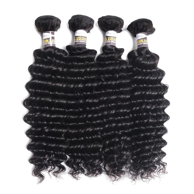 Deep Wave Human Hair Bundles 8-30inch