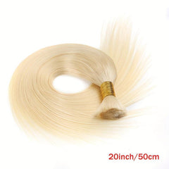 613 Blonde Straight Human Hair Bulk For Braiding 16-24inch