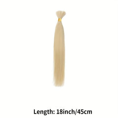 613 Blonde Straight Human Hair Bulk For Braiding 16-24inch