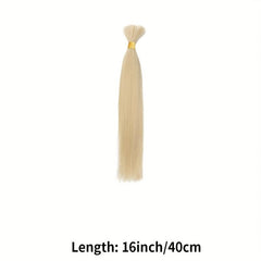 613 Blonde Straight Human Hair Bulk For Braiding 16-24inch