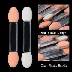 Portable Double Ended Eyeshadow Brush for Smudge Eye Makeup