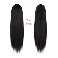 100g Human Hair Ponytail Extensions 16-26 Clip In 1 Piece