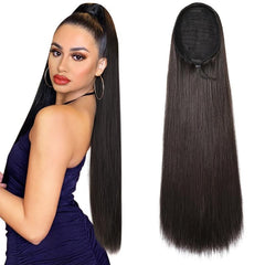 100g Human Hair Ponytail Extensions 16-26 Clip In 1 Piece