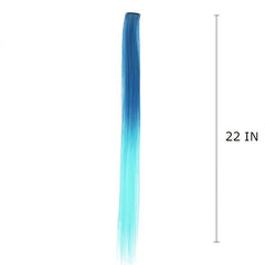 Ombre Straight Hair Extensions for Y2K Party