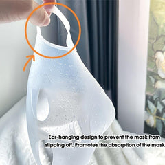 GECOMO Silicone Facial Mask Cover 3D Ear Type Anti skid Anti Dropping Fixed