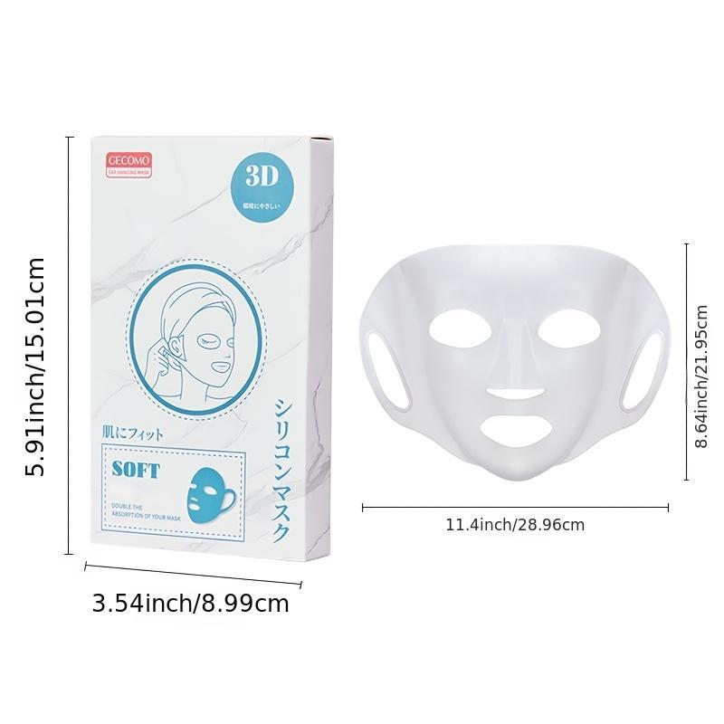 GECOMO Silicone Facial Mask Cover 3D Ear Type Anti skid Anti Dropping Fixed