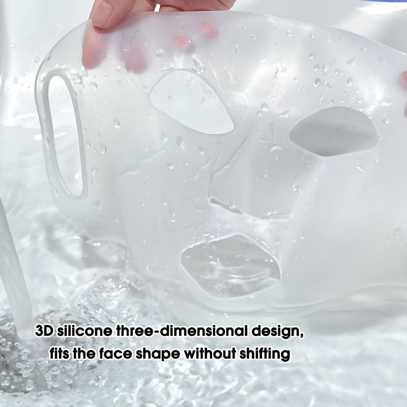 GECOMO Silicone Facial Mask Cover 3D Ear Type Anti skid Anti Dropping Fixed