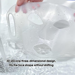 GECOMO Silicone Facial Mask Cover 3D Ear Type Anti skid Anti Dropping Fixed