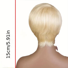 Short Pixie Cut Wig Bob Cut With Bangs Synthetic Heat Resistant