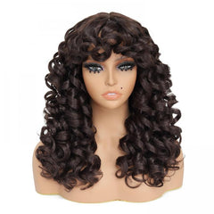 Long Curly Wavy Hair Wigs For Women 50 cm Synthetic Hair Replacement Wigs