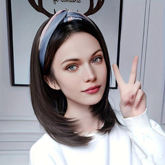 Straight Wig Hairband for Women Beginner Friendly