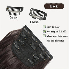 4pcs 50.8cm Corn Wave Hair Clips Synthetic Extensions Curly Hair 11Clips