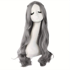 28 Inch Long Curly Wavy Hair Cosplay Wig for Halloween Party