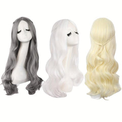 28 Inch Long Curly Wavy Hair Cosplay Wig for Halloween Party