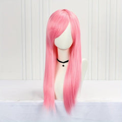 Long Orange Middle Part Wig for Women - 60-96 cm