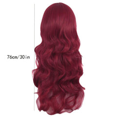 Colorful Long Curly Wig Synthetic Wig With Bangs for Halloween Cosplay