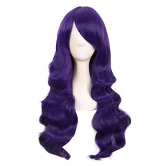 Colorful Long Curly Wig Synthetic Wig With Bangs for Halloween Cosplay