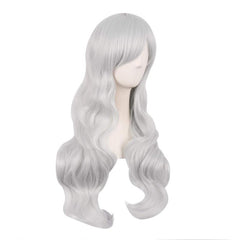 Colorful Long Curly Wig Synthetic Wig With Bangs for Halloween Cosplay