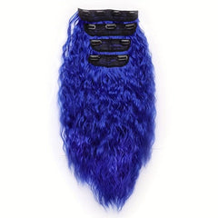 Long Wave Synthetic Hair Extensions 50 8 Cm 4Pcs Thick Hairpieces