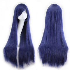 Anime Cosplay Wig Long Straight Hair With Bangs For Women Halloween Costume