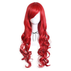 Long Curly Wavy Synthetic Wig With Bangs Anime Cosplay Wig For Halloween