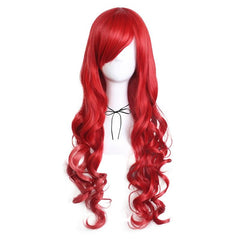 Long Curly Wavy Synthetic Wig With Bangs Anime Cosplay Wig For Halloween